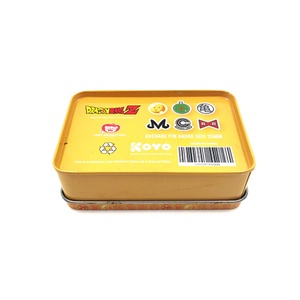 Offre Spéciale : Boîte en Étain Jaune Rectangulaire à Motif Dessin Animé avec Ensemble de Badges Épinglables - Product Image 3