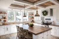 Cuisine contemporaine minimaliste sur mesure pour villa et appartement