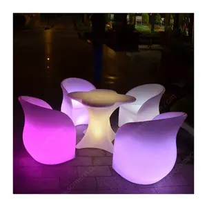 Fauteuil Louis français en plastique LED confortable Unique