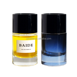 Flacon de parfum en verre de luxe personnalisé, transparent, rond, avec pompe à pression, 50 ml, 100 ml, avec boîte - Product Image 4