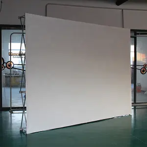 Portable Cinema Screen Projection Fast Assemble Retractable 150ft Aluminum Alloy Frames With Projection Screen Fabric 160 Degree