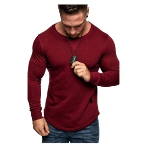 Nouveauté T-shirt de sport pour homme Automne Casual Grande taille Manches longues Tissu tricoté respirant Imprimé Plusieurs options de couleurs - Product Image 5