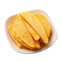 Sachet de 50g de mangues lyophilisées, exportation chinoise, qualité supérieure, croustillantes et légères, emballage personnalisé, produits fruitiers en vrac, fruits lyophilisés.
