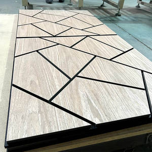 Panneaux acoustiques en bois courbés de nouvelle forme, panneaux absorbants du son, panneaux muraux insonorisés, finition placage - Product Image 3