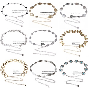 Cadena de Cintura de Metal Retro americana europea, accesorios de moda para mujer, cadena de mariposa, cinturón de <span class=keywords><strong>Joker</strong></span>, joyería, cinturones de Metal al por mayor - Product Image 2