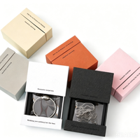 Boîte cadeau pour bijoux et montres, boîtes rigides en carton, fermeture magnétique, rectangle, petite boîte cadeau vide faite à la main, logo personnalisé pour boucles d'oreilles
