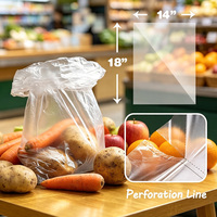 Op maat gemaakte transparante plastic zakken voor vers fruit, op maat gemaakte voedselverpakkingszakken, rolfolie verpakkingen, groenteverpakkingszakken