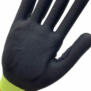 Gants de protection HPPE + fibre de verre, paume et doigts enduits NBR sablé, résistants aux chocs TPR, niveau de protection contre les coupures E, avec manchette élastique, pour l'industrie pétrolière et gazière du Vietnam - Product Image 5