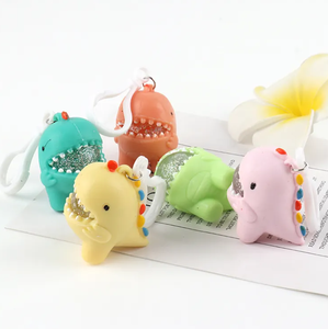 ของเล่นคลายเครียด TPR รูปสัตว์ ไดโนเสาร์บีบได้ พวงกุญแจ ของเล่นเสริมพัฒนาการ ลูกบอลสัมผัส ไดโนเสาร์พวงกุญแจ ลูกบอลคลายเครียด - Product Image 3