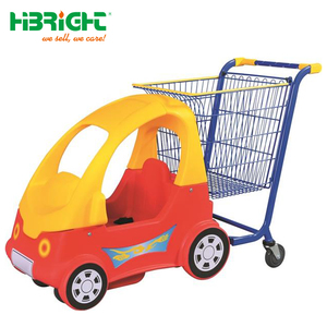High Capacity Mesh Unfolding Zinc Powder Coated Customized Logo Durable Convenient Smooth <b>Mobility</b> Kids <b>Trolley</b> for Supermarket - Product Image 3