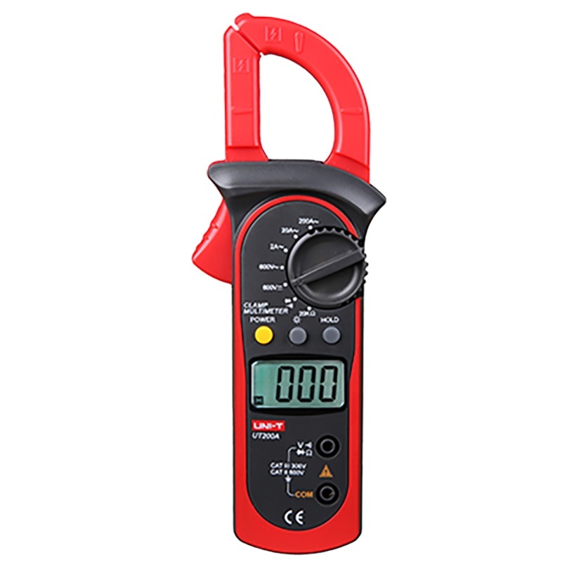 Unit-T Ut200A Portable Digital Clamp Meter AC DC Multimeter 2000 Count Range Voltmeter Ohm Meter AC Diode Tester LCD Back Bright