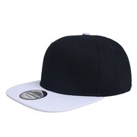 Casquette Streetwear Unisexe Personnalisée Broderie Visière Plate Toile Six Panneaux Snapback Couleur d'Équipe Réglable Taille Unique Vente en Gros