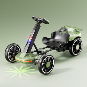 Kart électrique à installation gratuite pour enfants de 2 à 8 ans, jouet à roulettes unisexe, pliable, télécommande, <span class=keywords><strong>quadricycle</strong></span> léger en plastique - Product Image 3
