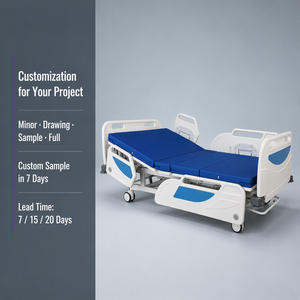 Cama de Hospital Plegable Manual de Metal de Alta Calidad, 2 Funciones, Ajustable, con 2 Años de Garantía, para Uso en Hospitales y Clínicas, Venta al Por Mayor de Fábrica - Product Image 3