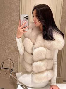 <span class=keywords><strong>Gilet</strong></span> di lusso <span class=keywords><strong>in</strong></span> vera pelliccia di volpe da <span class=keywords><strong>donna</strong></span> stile Casual aderente <span class=keywords><strong>in</strong></span> <span class=keywords><strong>pelle</strong></span> <span class=keywords><strong>gilet</strong></span> corto <span class=keywords><strong>in</strong></span> vera pelliccia - Product Image 2