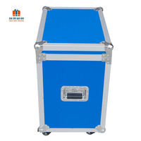 Valise de transport en alliage d'aluminium argenté, avec roues à roulettes OEM/ODM, mousse prédécoupée, revêtement en caoutchouc souple, plastique rigide, antichoc et durable