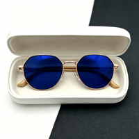 Lunettes photochromiques rondes simples pour femmes, verres à changement rapide de couleur, anti-reflet bleu, monture métallique, pour ordinateur