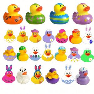 Venta al por mayor, novedad, juguete flotante de plástico para el baño, pato de Pascua amarillo, huevo colorido, conejo que eclosiona - Product Image 6