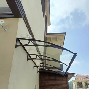 Thiết kế hiện đại 60*100cm ngoài trời nhập cửa treo tường Sun Shade chịu nhiệt khung nhôm tấm polycarbonate mái hiên - Product Image 5