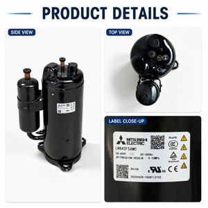 อะไหล่เครื่องปรับอากาศมิตซูบิชิ อีเล็คทริค LNB42FSAMC คอมเพรสเซอร์โรตารี่แบบดีซีอินเวอร์เตอร์ ใช้สารทำความเย็น R410A 58-400V 30-360Hz - Product Image 3