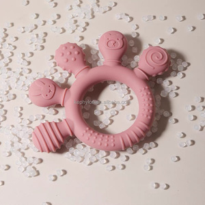 Nouveau design, <span class=keywords><strong>sucette</strong></span> en silicone de qualité alimentaire pour bébé avec clip anti-chute, sans BPA, masseur de gencives pour nourrissons, cordon anti-perte pour nouveau-né - Product Image 4