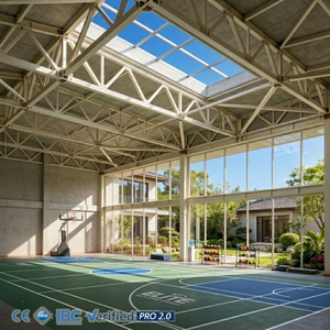 Construcción de Pistas Deportivas Interiores, Moderno Pabellón de Pádel, Construcción de Estadios de Fútbol y Tenis, Diseño Integrado - Product Image 1
