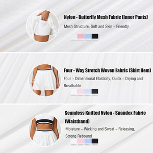 Logo personnalisé Costumes d'extérieur Vêtements de sport Jupe de <span class=keywords><strong>tennis</strong></span> Vêtements de sport Ensemble de yoga Ensembles pour femmes - Product Image 6