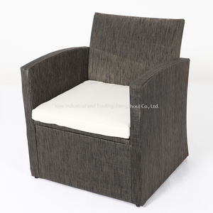 Ensemble <span class=keywords><strong>de</strong></span> canapés <span class=keywords><strong>de</strong></span> <span class=keywords><strong>jardin</strong></span> modernes et économiques Joye Leisure, structure en acier, extérieur en Teslin, cour, ensemble <span class=keywords><strong>de</strong></span> canapés <span class=keywords><strong>de</strong></span> patio 4 pièces avec coussin - Product Image 4