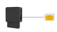 Mini traceur GPS OBD dissimulé 4G avec carte SIM, surveillance du carburant de la voiture via bus CAN, mini traceur GPS OBDII