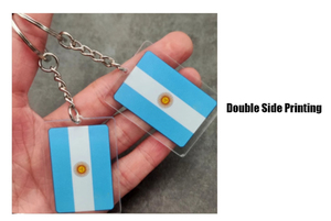 Porte-clés en acrylique avec drapeau national pour la Coupe du Monde de football 2026, porte-clés en plastique personnalisés imprimés - Product Image 4