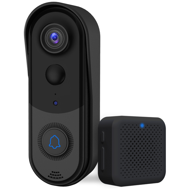 Smart 2.4G WiFi Wireless Doorbell Camera Chime Battery Powered Human/PIR Motion Alerts Two-Way Talk Feature IP65 Standard No