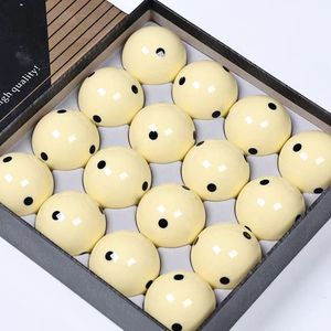 Calidad Premium 8A 2-1/4 "57,2mm Tamaño 16PCs Bola <span class=keywords><strong>de</strong></span> billar blanca con 6 puntos negros - Product Image 3