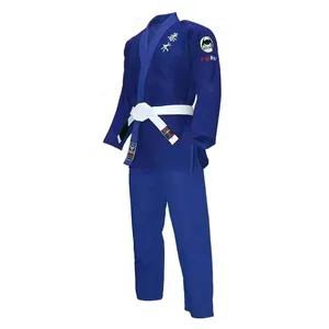 Kimono Bjj sportivo da combattimento, Jiu Jitsu Gi in Royal Blue, Pakistan bjj gi con tessuto morbido e traspirante