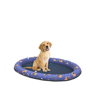 Flotador inflable para perros Lan Hua de 140x95cm, color morado, anillo de natación para mascotas, para jugar en el agua al aire libre. - Product Image 3