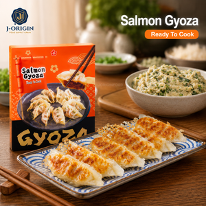 <span class=keywords><strong>Gyoza</strong></span> al Salmone Congelato Pronti da Cuocere, Ravioli di Pesce per Vendita al Dettaglio, Ristorazione, Forniture per Ristoranti, OEM, Etichetta Privata, All'Ingrosso - Product Image 1