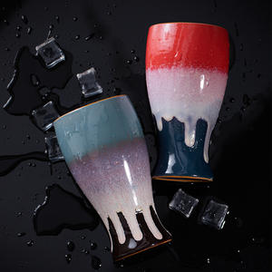 Jarra de <span class=keywords><strong>cerveza</strong></span> de cerámica con personalidad creativa, delantal de esmalte de horno, taza para Bar, elaboración fina, cóctel, uso doméstico, jarras de vino, tipo arcilla - Product Image 3