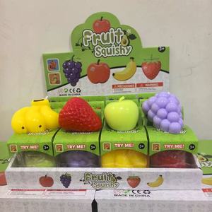Juguetes Blandos de Frutas al por Mayor, 12 Piezas, Plátano, Manzana, Fresa, Juguetes Blandos de TPR para Niños, Alivio del Estrés, Juguetes Antiestrés para Apretar - Product Image 1
