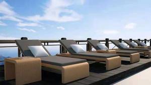 Best Selling Outdoor <strong>Rattan</strong> Lounge Chair Beach Design Sunbed Pools Swimming Outdoor <strong>Sun</strong> <strong>Lounger</strong> <strong>Grey</strong> - Product Image 2