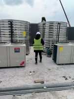 Chauffe-eau à énergie aérienne pour usage commercial : Hôtels, Chantiers, Dortoirs, Piscines de baignade et d'élevage (5-10 CV), Température constante, Garantie 1 an