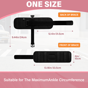 Orthèse cheville-pied à ressorts, attelle de soutien pour pied tombant avec sangle réglable en polyester respirant - Product Image 5