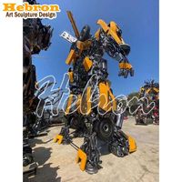 Özelleştirilmiş Büyük Açık Alan Robot/Transformer Serisi Optimus Prime Reçine/Fiberglas Heykeli