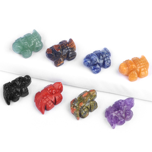 Agate Crystal Gemstone Animal Crocodile Shape Amethyst <strong>Jade</strong> <strong>Stone</strong> Carving Healing Mini Animal for Gift Home Decoration - Product Image 4