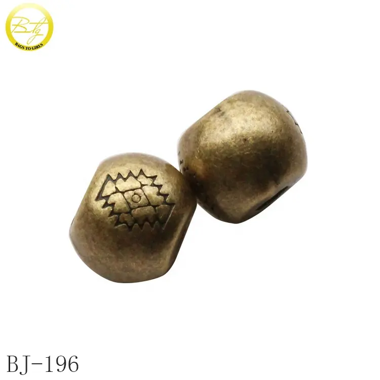 Fashion handmade jewelry beads accessories alloy brass metal round holes beads for bracelet