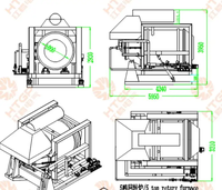 Four rotatif de fusion d'aluminium à inclinaison hydraulique pour carburant GPL industriel de 5 tonnes à vendre Four de fusion de profilés en fonte d'aluminium UBC