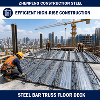 Poutre en acier galvanisé durable pour dalle de plancher, résistante au feu et anticorrosion, pour la construction en béton des bâtiments publics