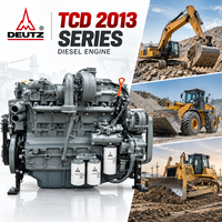 Moteur diesel industriel DEUTZ TCD2013 L06 4V, 243 kW, 326 CV, 6 cylindres, 2200 tr/min, turbo, pour excavatrice, chargeuse