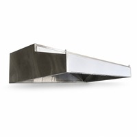 Campana Extractora Comercial de Acero Inoxidable para Cocina, Montaje en Pared, con Filtro de Grasa para Restaurante