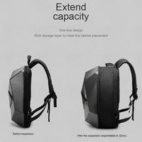 Sac à dos de moto extensible 30L antivol, sac à dos rigide pour moto avec compartiment pour ordinateur portable et tablette, réfléchissant