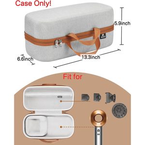 Premium Hard Storage <b>Case</b> for Dyson Hair Dryer <b>Travel</b> Carrying Toiletry Bag with Gray Lining Only <b>Case</b> for Sale - Product Image 3