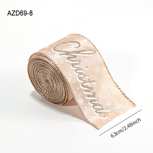 Cinta de Seda Dorada para Decoración Navideña, Cinta para Atar Regalos, Lazos para Cajas de Regalo, Suministros de Decoración Festiva - Product Image 5
